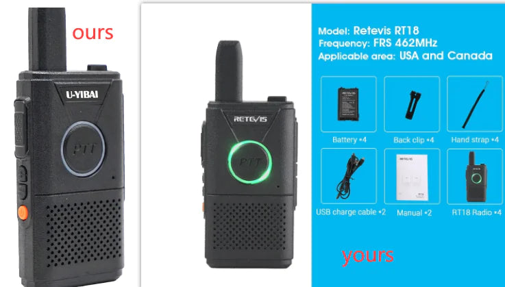 Rechargeable Walkie Talkie